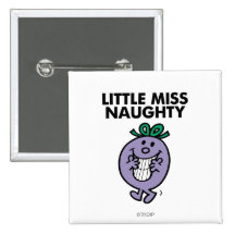 Petite Mlle Naughty Classic 2 Pin's Avec Agrafe
