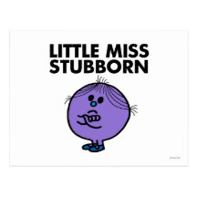 Petite Mlle Stubborn Classic Cartes Postales