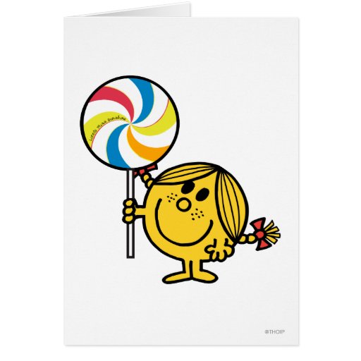 Petite Mlle Sunshine Lollipop Carte De Vœux