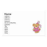 Petite princesse rose mignonne Bear Modèle De Carte De Visite