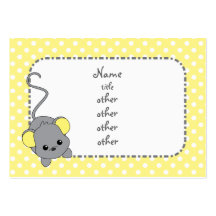 Petites oreilles jaunes carte de visite