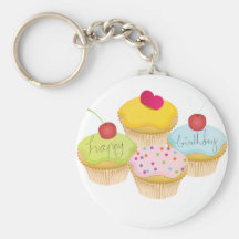 Petits gâteaux d'anniversaire porte-clefs