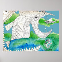 Petits poissons de grands poissons posters