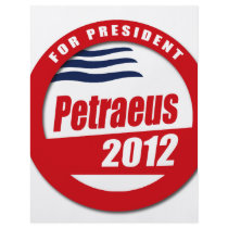 Petraeus 2012 button personalized flyer