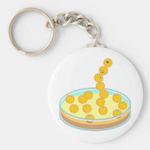 Petri Dish Tower Keychain