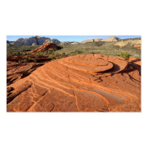 Petrified Sand Dunes, Snow Canyon, Utah Postcard Business Cards