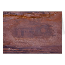 Petroglyphs, Human and Sun, Nevada Cards