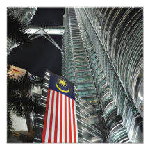 Petronas Towers at Night Photo Art