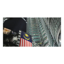 Petronas Towers at Night Photo Cards