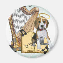 Pets Singing Bark The Herald Angels Sing gifts Refrigerator Magnet