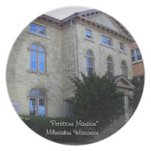 "Pettibone Mansion" Milwaukee Wisconsin, USA Party Plate