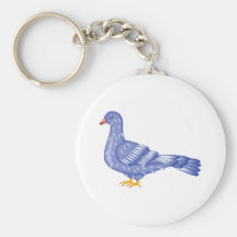 Petty Pigeon.png Keychain