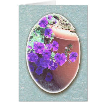 Petunias in a Pot 2 Card