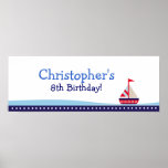Peu de bannière d'anniversaire personnalisée par v affiche