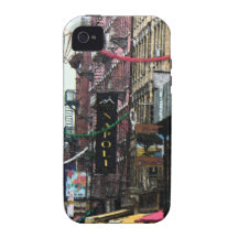 Peu de fresque de l'Italie iPhone 4 Case
