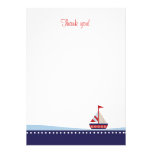 Peu de note plate de Merci de voilier invitations