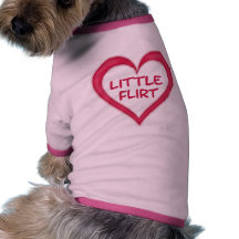 Peu d'habillement d'animal familier de flirt tee-shirt pour toutou