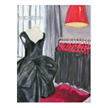 "Peu robe noire " Cartes Postales