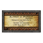 Pewter Frame Steampunk Cogs Business Card