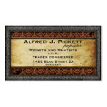 Pewter Frame Steampunk Cogs Business Card