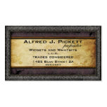 Pewter Frame Steampunk Cogs Business Card
