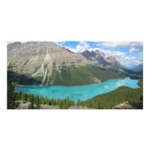 Peyto Glacial Lake Banff Park Alberta Canada Photo Card Template