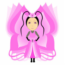 Pezzottaite Butterfly Princess Photo Sculpture