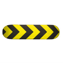 Pfeile scharz gelb arrows black yellow personalisierte skateboarddecks