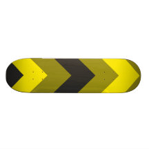Pfeile scharz gelb arrows black yellow personalisiertes skateboard