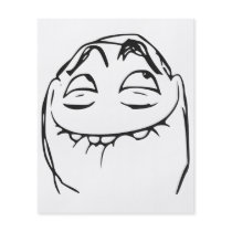 PFFTCH Laughing Rage Face Comic Meme Full Colour Flyer