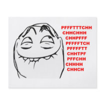 PFFTCH Laughing Rage Face Comic Meme Flyer