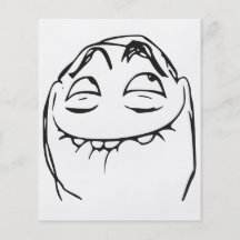PFFTCH Laughing Rage Face Comic Meme Full Colour Flyer
