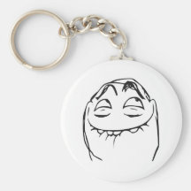 PFFTCH Laughing Rage Face Comic Meme Keychain