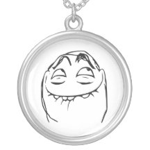 PFFTCH Laughing Rage Face Comic Meme Necklaces