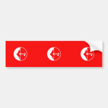 Pflp, drapeau politique de la Colombie Autocollant Pour Voiture