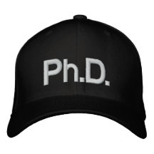 Ph.D. Embroidered Baseball Caps