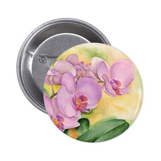 Phalaenopsis Orchid Flowers - Multi Pinback Button
