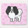 Phalene / Japanese Chin Love Mouse Pads
