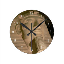 Pharaoh Statuette Wall Clock