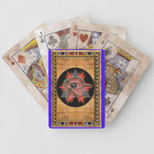 pharaoh's udjat playing cards