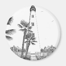 Phare d'admission de maquereau aimant pour réfrigérateur