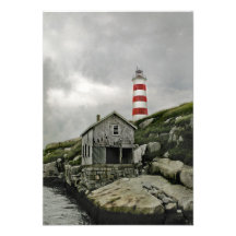 Phare de Sambro, île de Sambro, la Nouvelle-Écosse Invitations Personnalisées