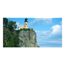 Phare fendu de roche modèle pour photocarte