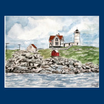 Phare Maine de Neddick de cap cartes postales