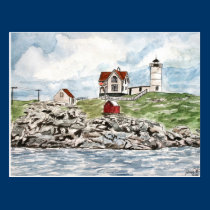 Phare Maine de Neddick de cap cartes postales