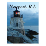 Phare Newport, carte de colline de château de RI Carte Postale