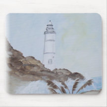Phare paisible tapis de souris