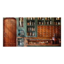 Pharmacie - médecine - remèdes pharmaceutiques photocartes personnalisées