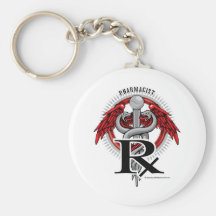 Pharmacist Caduceus Key Chains