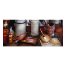 Pharmacist - Equipment for making pills  Rack Card Design
